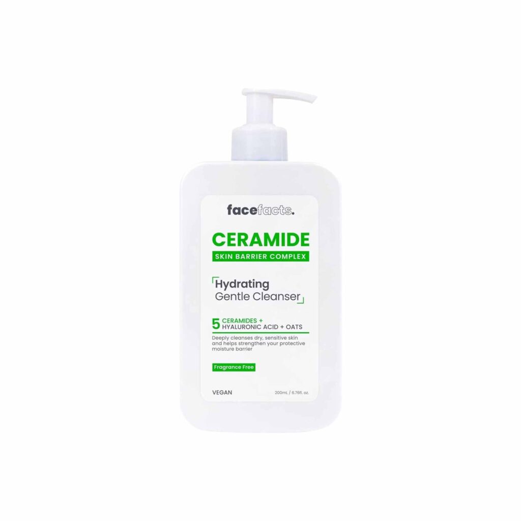 Home face facts hydrating ceramide gentle cleanser dry & sensitive skin 200ml