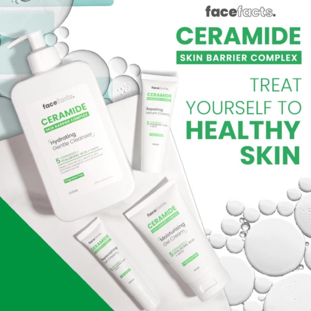 Home face facts hydrating ceramide gentle cleanser dry & sensitive skin 200ml