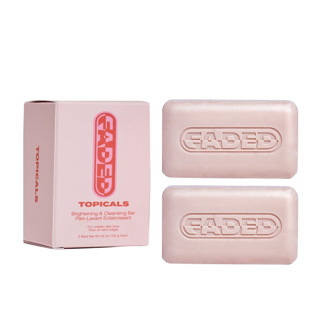 Home topicals faded brightening cleansing bar for dark spots + discoloration net wt 3.5oz (2 bars)