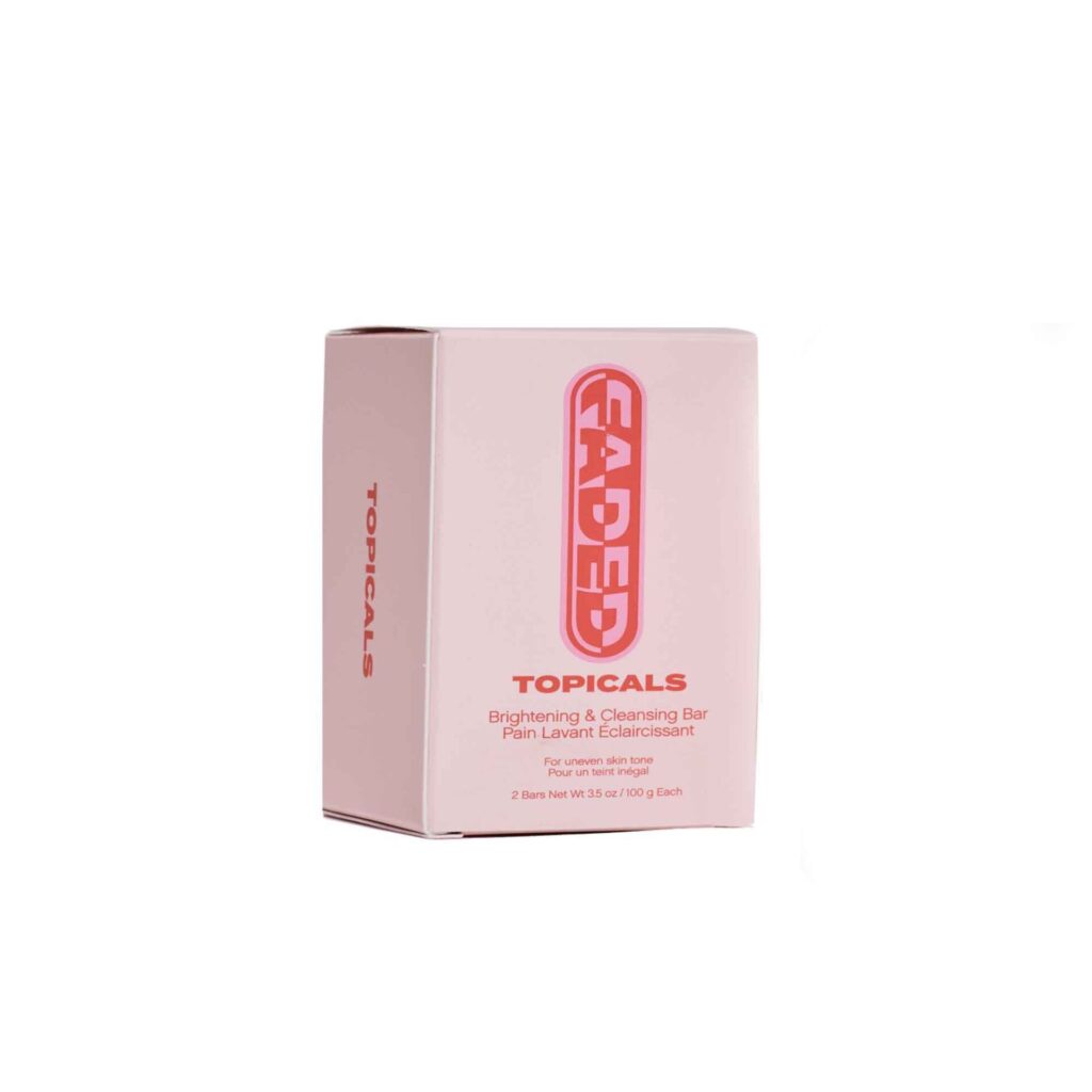 Home topicals faded brightening cleansing bar for dark spots + discoloration net wt 3.5oz (2 bars)