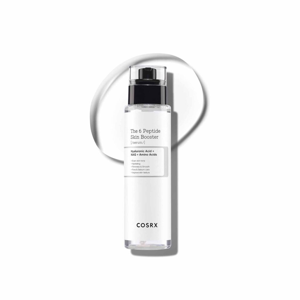 Home cosrx 6 peptide collagen serum face toner with niacinamide & hyaluronic acid, hydrating & firming korean essence, anti wrinkle & pore tightening serum for plump & even skin tone, korean skincare 150ml