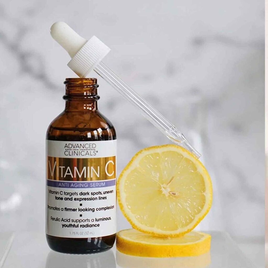 Home advanced clinicals 1.75oz vitamin c face serum