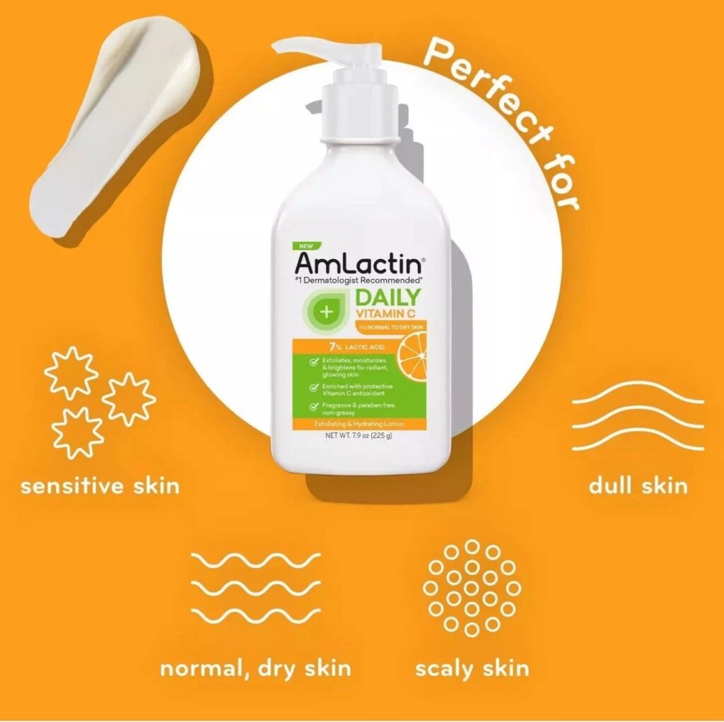 amlactin daily vitamin c lotion (225g) 7.9 oz body