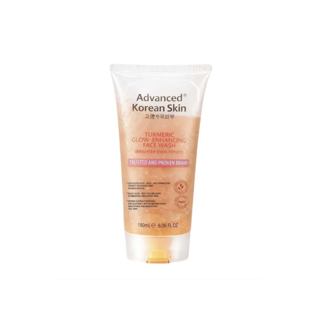 Home advanced korean skin turmeric glow enhancing face wash 180ml