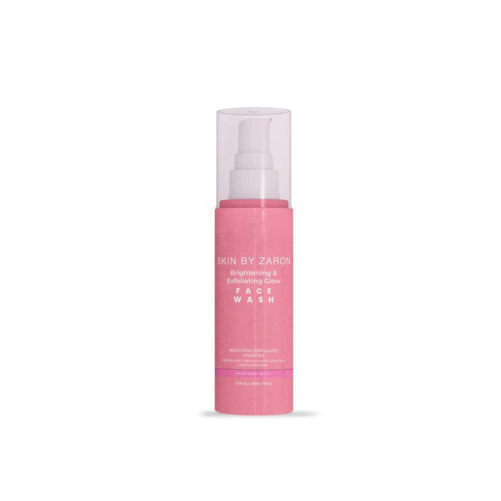 Home zaron brightening & exfoliating glow face wash