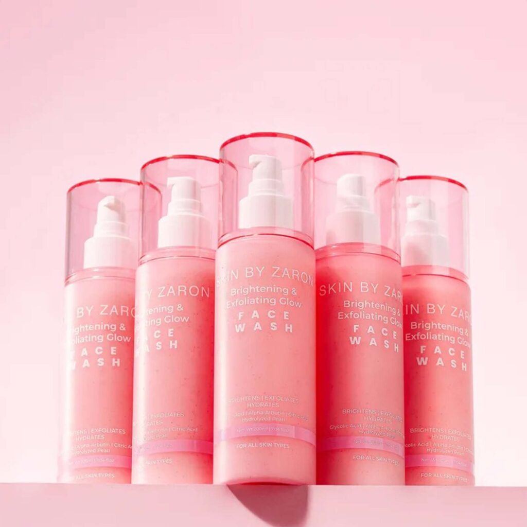 Home zaron brightening & exfoliating glow face wash