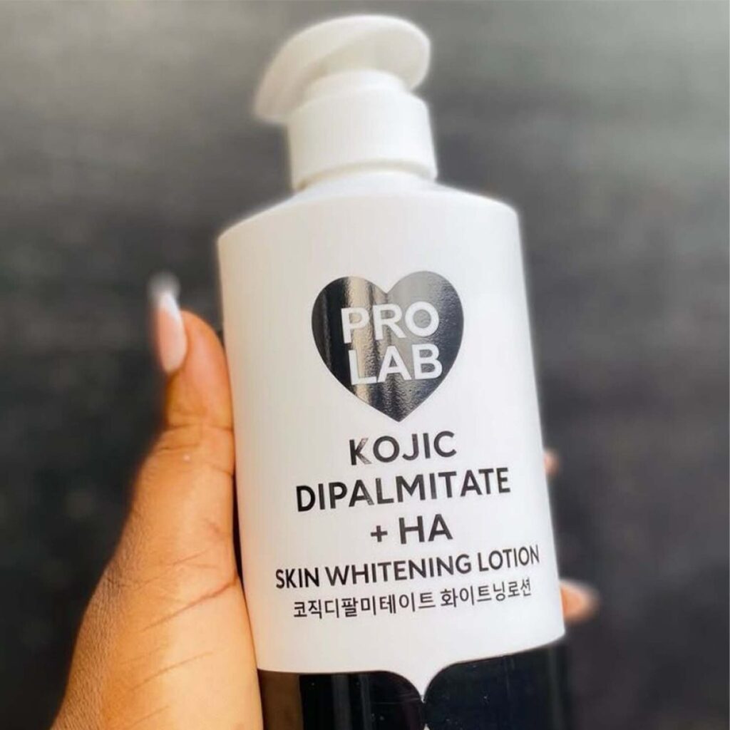 pro lab kojic acid dipalmitate +ha skin brightening lotion – 500ml