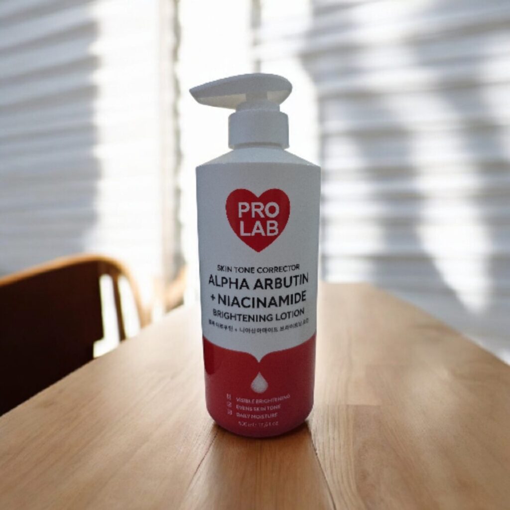 pro lab alpha arbutin + niacinamide brightening body lotion 500ml