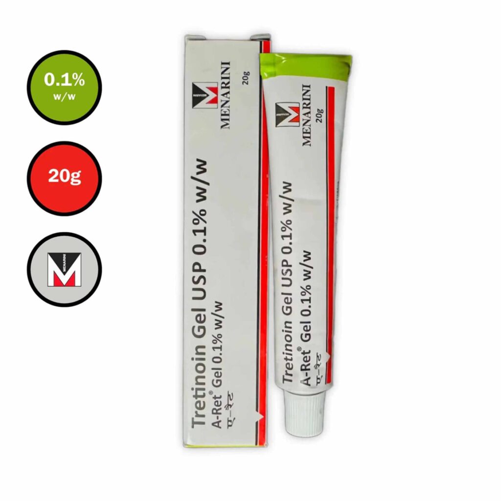 tretynoin menarini gel 0.1% retinoid formula