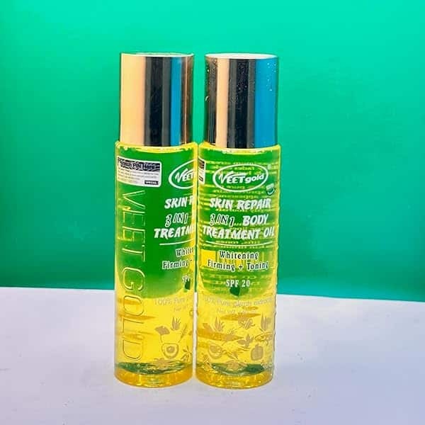 veet gold skin repair 3 in 1 body treatment oil – lightening and firming