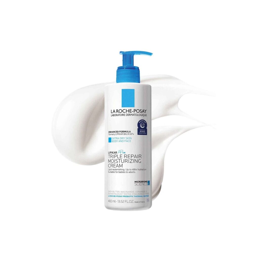 la roche posay lipikar ap+ triple repair moisturizing cream, face & body lotion